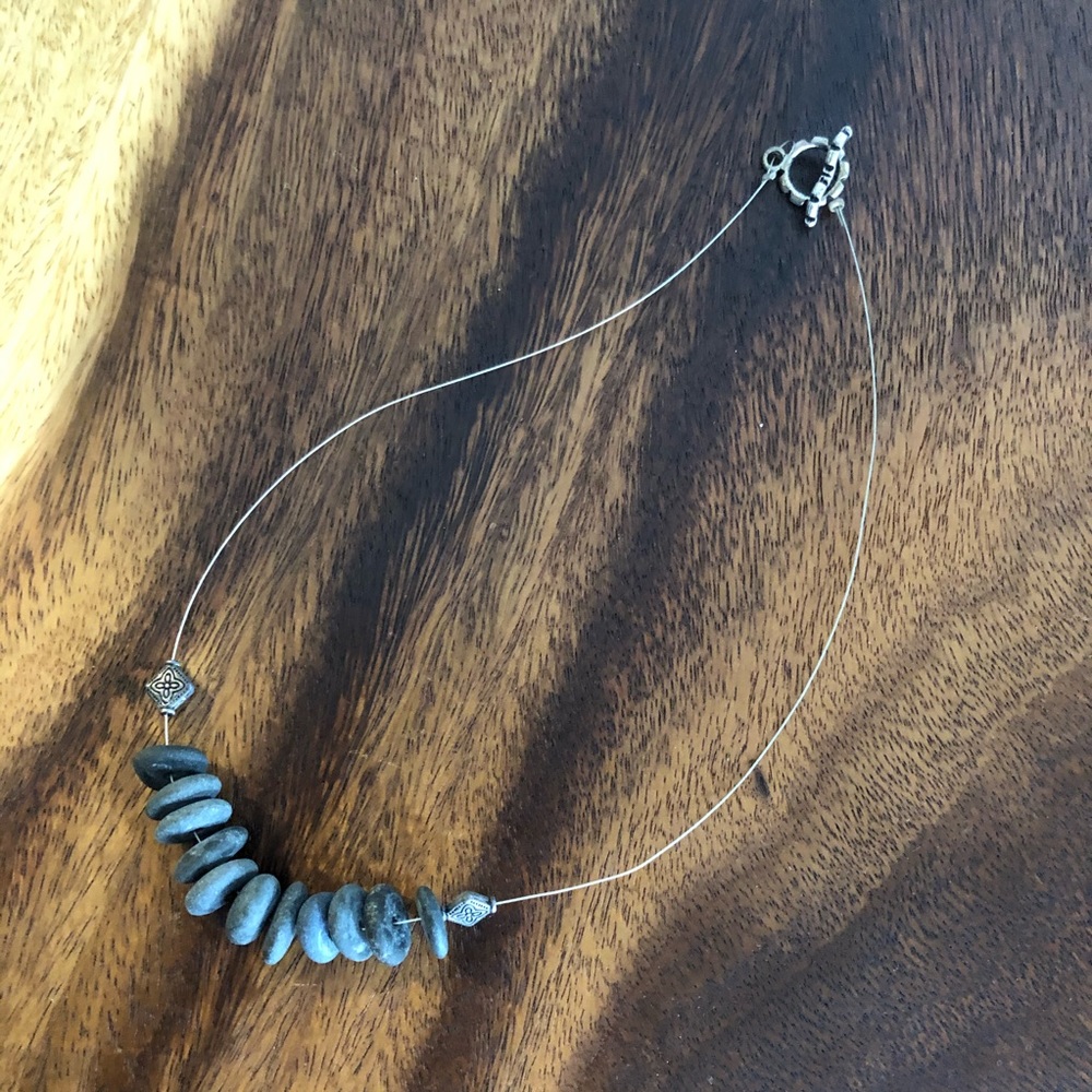 Grey River Pebble Necklace